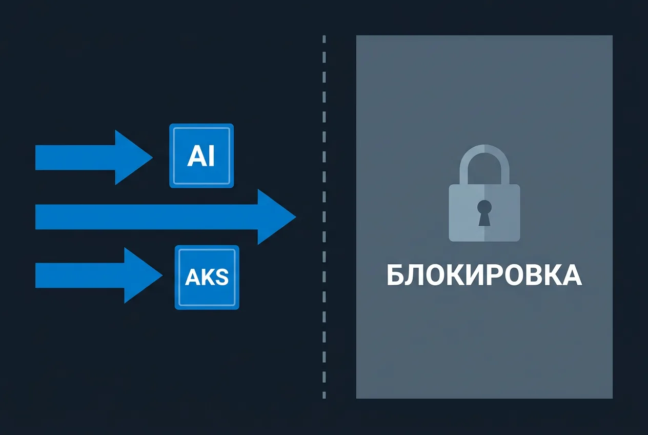 Инфографика о глобальных обновлениях Azure и их недоступности в регионе РФ