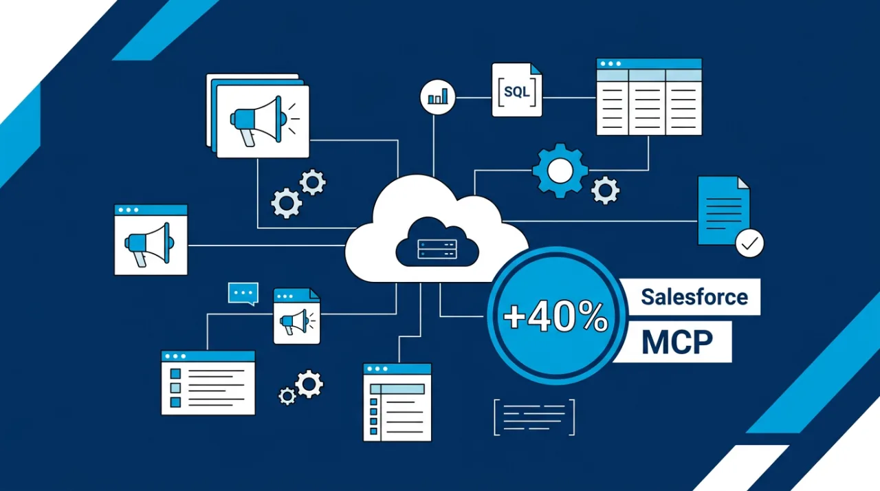 Иллюстрация Salesforce MCP Server с 40 новыми инструментами Marketing Cloud Engagement