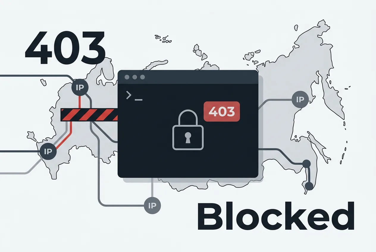 Ограничение доступа к GitHub Copilot для российских IP-адресов