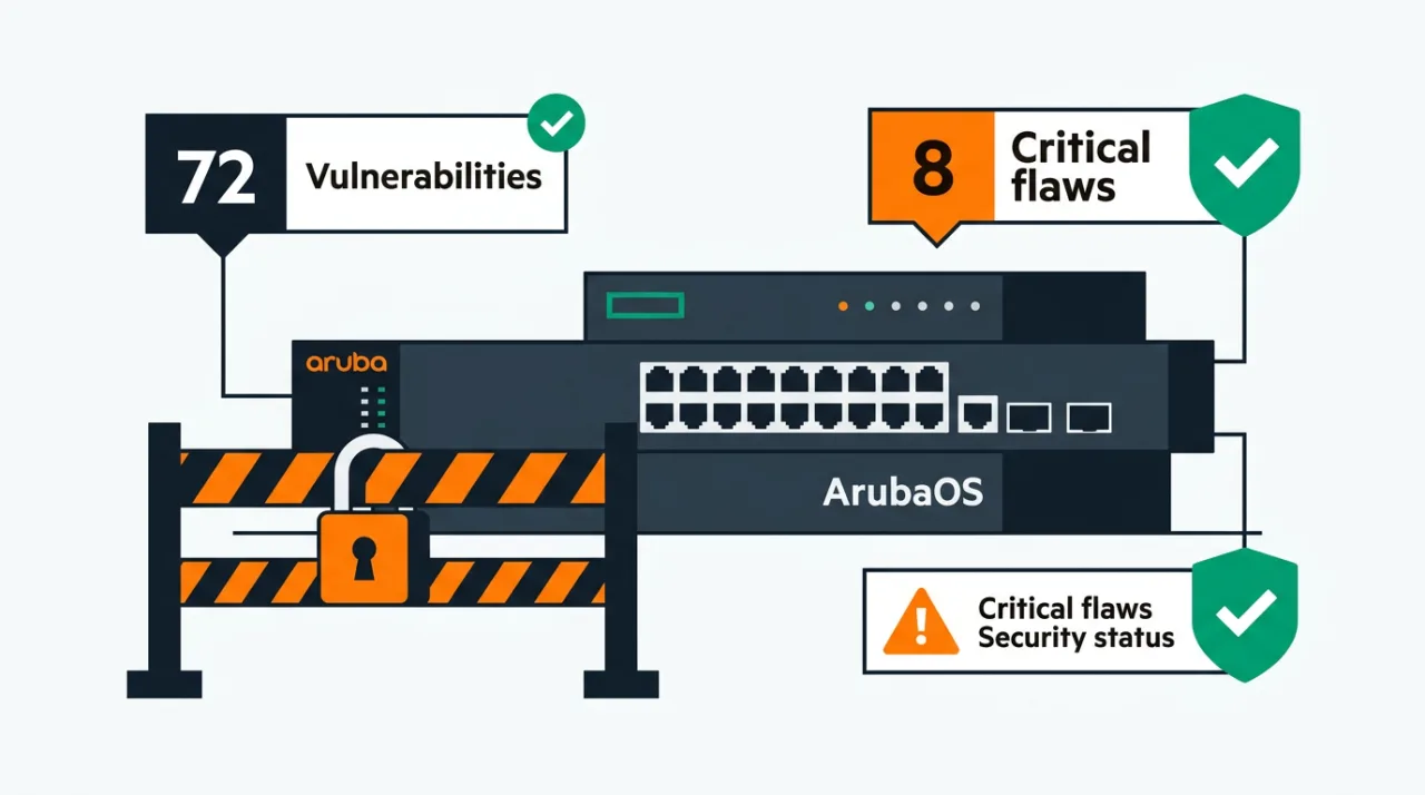 Обновление HPE ArubaOS устраняет 72 уязвимости сетевых устройств