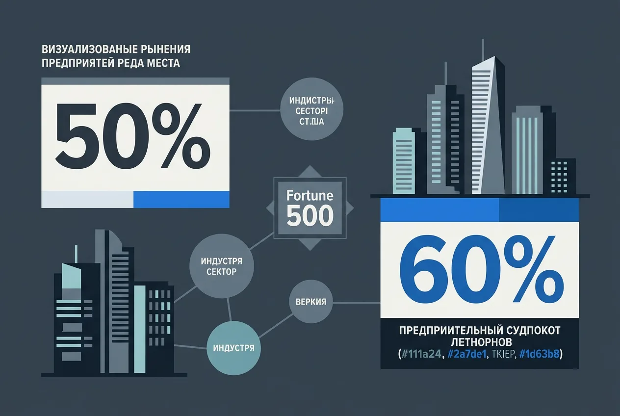 Инфографика внедрения Tencent WorkBuddy: 50% китайских компаний Fortune 500 и 60% из топ-100.