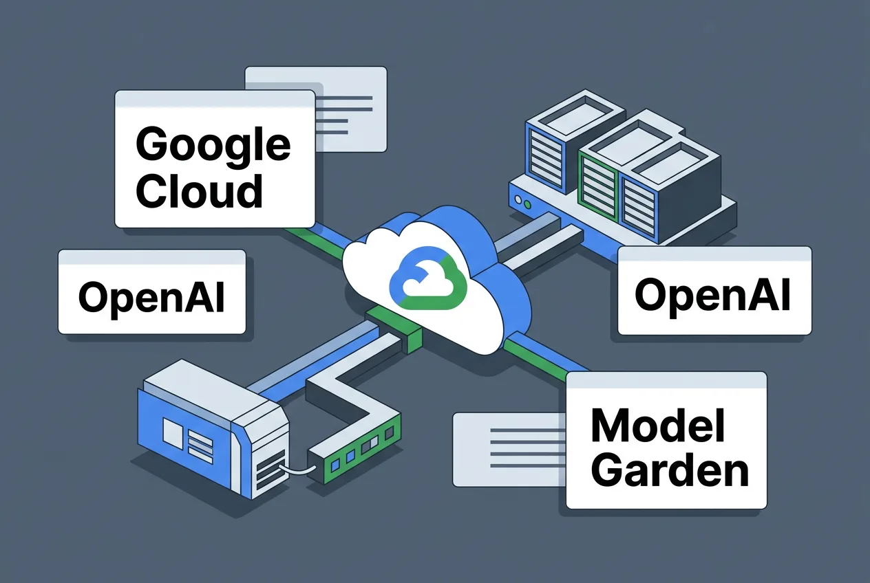 Инфографика доступности моделей OpenAI в экосистеме облачных сервисов Google Cloud