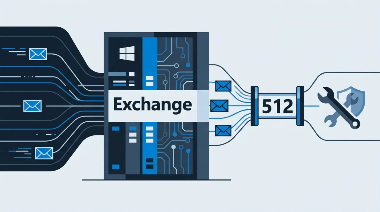 Иллюстрация исправления сбоев Microsoft Exchange Server после обновлений Windows Server